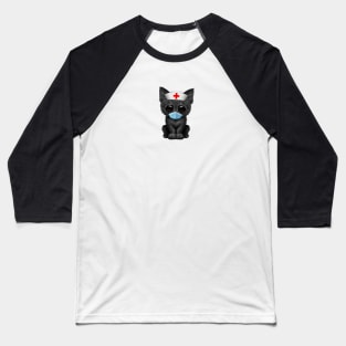 Cute Black Kitten Nurse Baseball T-Shirt